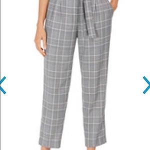 Calvin Klein Women’s Plaid Tie-Waist Pant Size 6